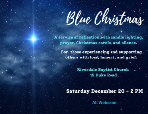 Blue Christmas 2025